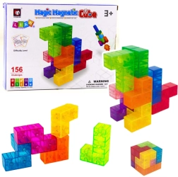 Cubes magnétiques Magic Magnetic Cubes – casse-tête logique avec défis, 9 pièces