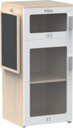 Réfrigérateur en bois Viga avec tableau à craie