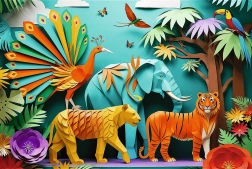 Trefl Puzzle Paper Art : Jungle 160 pièces