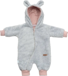 Combinaison d’hiver bébé New Baby Teddy bear gris-rose