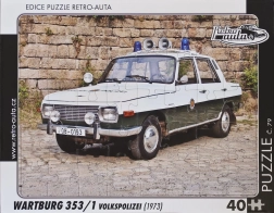 Puzzle RETRO-AUTA Wartburg 353 Volkspolizei 40 pièces