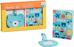 Porte-documents et étiquette bagage ourson PETIT COLLAGE