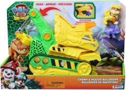 La Pat' Patrouille, film : bulldozer Dino de Rubble Chomp & Rescue avec figurines