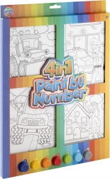 Peinture par numéros 4-en-1 pour garçons – kit créatif