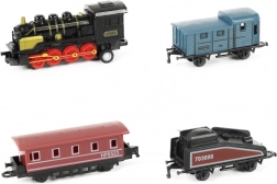 Mini locomotive avec trois wagonnets