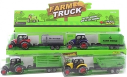 Tracteur en métal à rétrofriction avec benne en plastique