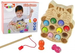 Jeu en bois pêche magnétique avec chat