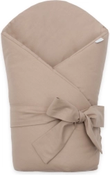 Couverture d’emmaillotage bébé NEW BABY 80 × 80 cm cappuccino
