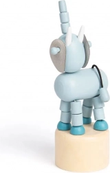 Bigjigs Toys Jouet en bois Safari Éléphant à presser