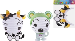 Lanterne boule avec motif Vache ou Souris