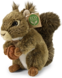 Écureuil en peluche avec noisette 17 cm écoresponsable