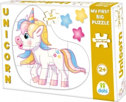 Puzzle de contour de sol licorne 12 pièces