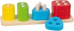 Goki jeu en bois de motricité – couleurs et formes