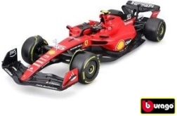 Bburago 1:18 Scuderia Ferrari SF-23 Formule 1 (2023) Carlos Sainz avec figurine du pilote