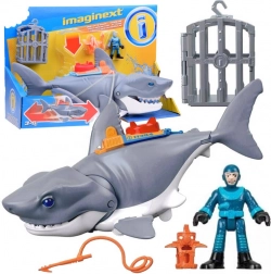 Mega requin attaquant Imaginext avec mâchoire mobile