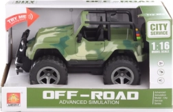 Jeep militaire à piles avec lumières et sons