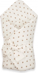 Couverture d’emmaillotage en mousseline à lacets NEW BABY Little Heart