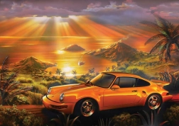 ART PUZZLE Puzzle Porsche jaune 1500 pièces