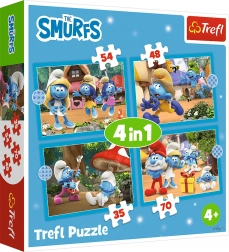 TREFL puzzle Village des Schtroumpfs 4 en 1