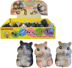 Hamster en caoutchouc 8 cm - jouet pour enfants