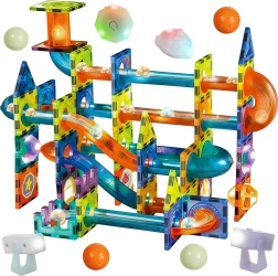 Jeu de construction magnétique Iso Trade – circuit à billes 110 pièces