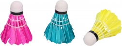 Volants de badminton colorés, 3 pièces