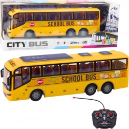Bus scolaire jaune de course RC 1:30 avec télécommande