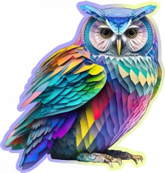 Puzzle en bois chouette moderne 150 pièces