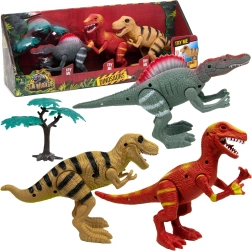 Boley - Ensemble de dinosaures articulés avec lumière et son