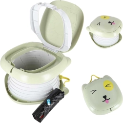 Pot pour enfant de voyage pliable vert