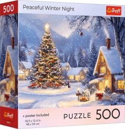 Puzzle Nuit d’hiver paisible 500 pièces TREFL