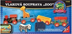 MAXIM coffret de train avec des animaux du zoo