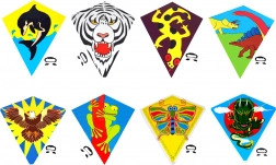 Cerf-volant volant avec emballage tchèque