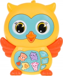 Chouette interactive avec lumières et sons – jaune