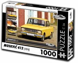 Puzzle Retro-voitures Moskvitch 412 (1974) 1000 pièces