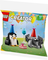 Fête d'anniversaire LEGO Creator avec des animaux