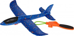 Planeur en mousse avec lanceur manuel – Bleu