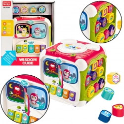 Cube interactif multifonction coloré pour enfants avec piano et trieur de formes