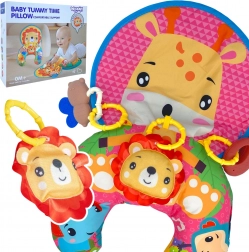 Coussin bébé interactif en U WOOPIE BABY avec jouets et anneau de dentition