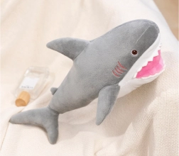 Requin en peluche Mascotte Hugs 50 cm gris