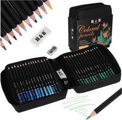 Crayons de couleur dans étui, 120 pièces