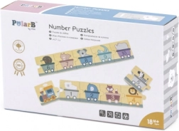 Puzzle en bois avec chiffres PolarB Montessori