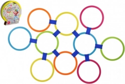 Teddies anneaux sautants colorés avec connecteurs, lot de 10 pcs