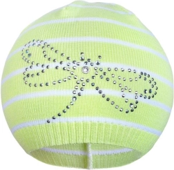 Bonnet de printemps New Baby libellule vert 104 (3–4 ans)