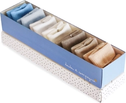 Doudou coffret cadeau de chaussettes pour petit garçon 0–6 mois, 7 paires