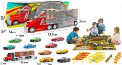 Camion – dépanneuse avec tapis de jeu et petites voitures