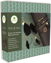 Fabrication de bijoux – fantaisie avec plumes noires