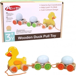 Canard à tirer en bois