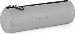 Trousse ronde PASTELINI en PU, grise