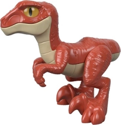 Dinosaure JURASSIC WORLD raptor rouge figurine